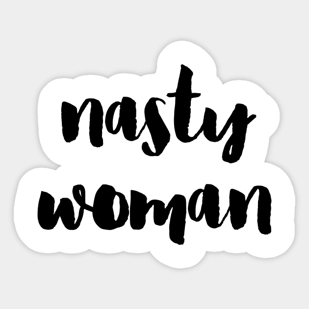 Nasty woman Sticker by LemonBox